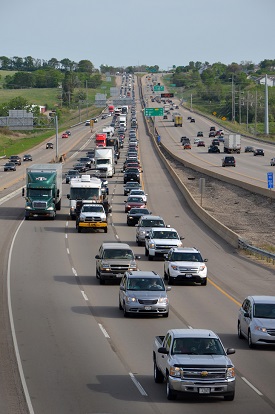 Traffic on the highway