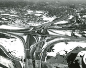 Stadium Interchange in Milwaukee - February 1964