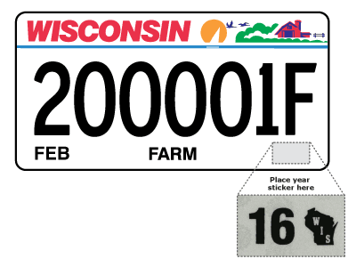 Farm truck plate