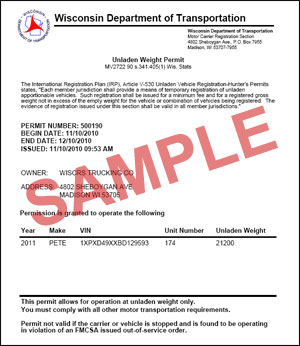 View permit sample