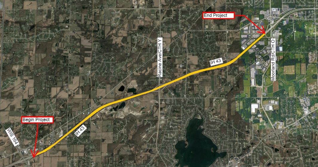 I-43 project location