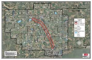 Map of US 12, WIS 19