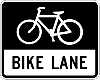 bike lane sign