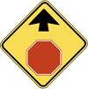 stop ahead sign