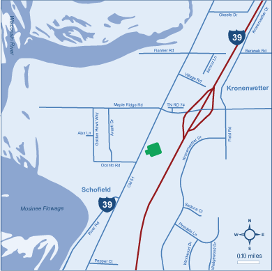 Marathon County Park and ride lot Kronenwetter/Mosinee (I-39/Maple Ridge Rd.) #3701