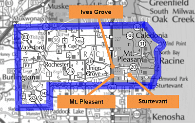 Racine County park and ride lots