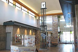 Indoors of Poynette rest area 