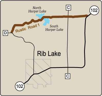 Map of Rustic Road 1