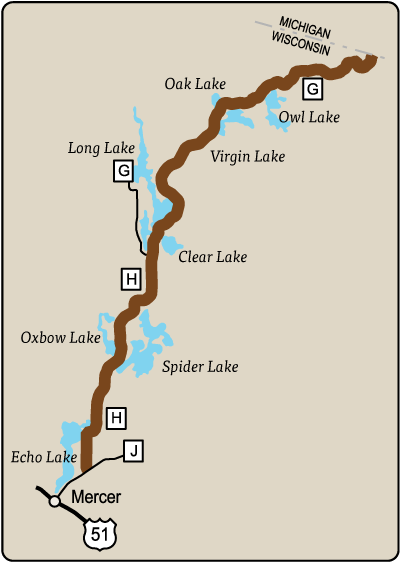 Map of Rustic Road 100