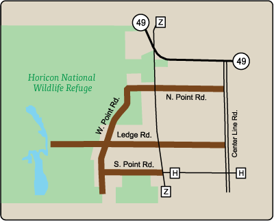 Map of Rustic Road 106