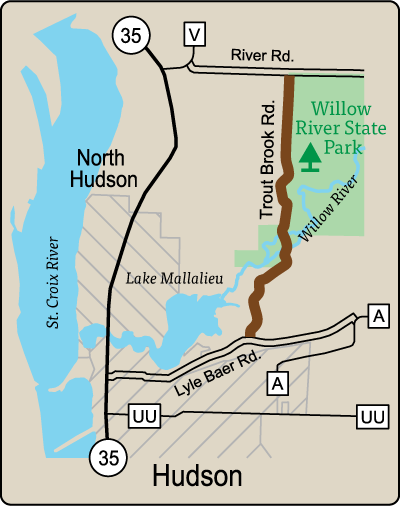 Map of Rustic Road 13