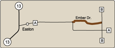 Map of rustic road 14