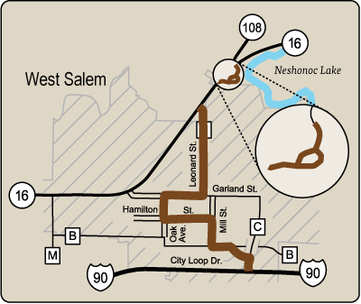 Map of Rustic Road 31