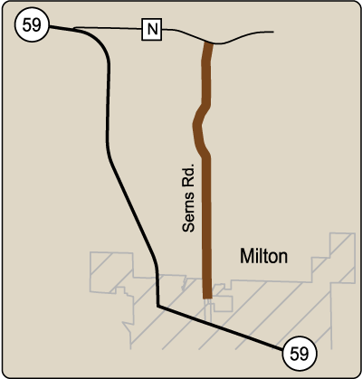 Map of Rustic Road 35