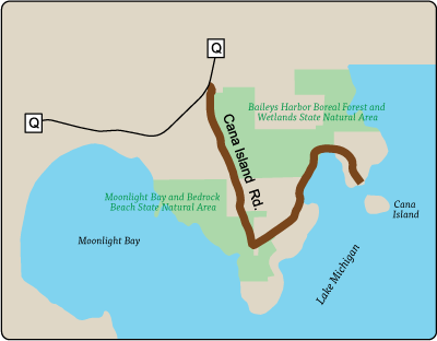 Map of Rustic Road 38