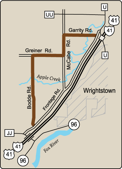 Map of Rustic Road 53