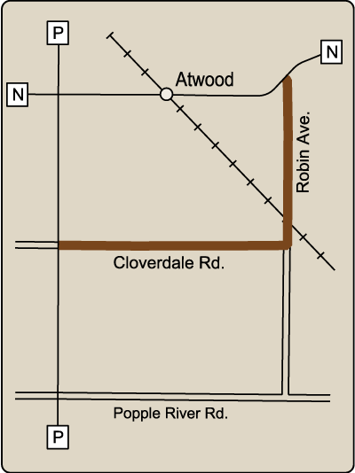 Map of Rustic Road 73