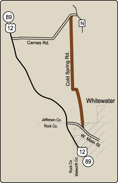 Map of Rustic Road 88