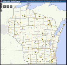 Rustic Roads AGO Map